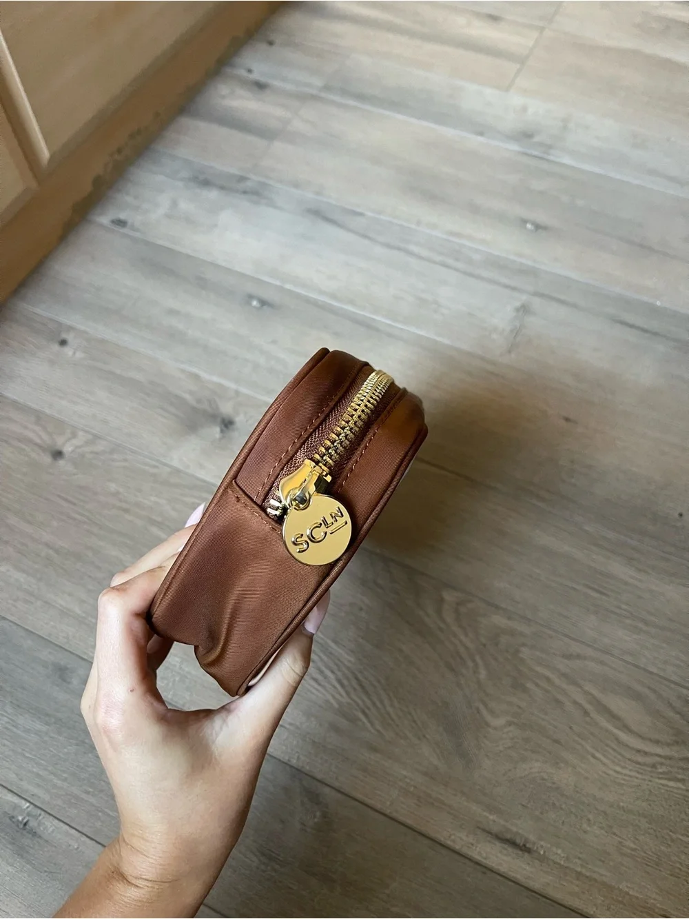 Stoney clover lane chocolate clear front small pouch